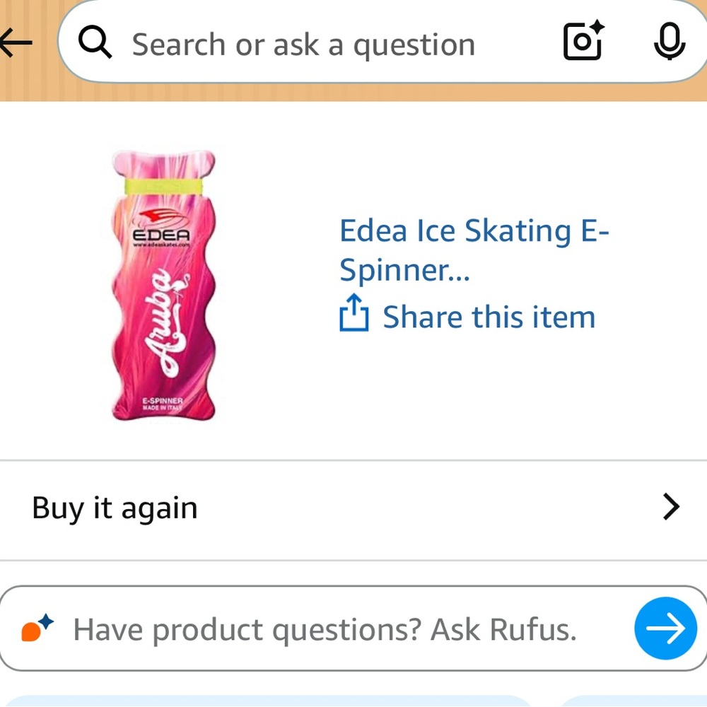 Edea Pink Ice Skating Spinner